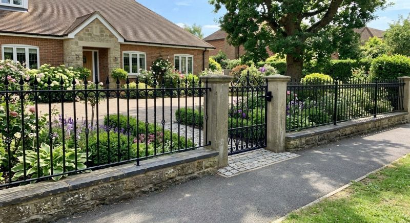 Gothic Iron Fence Installation in Alpharetta, GA