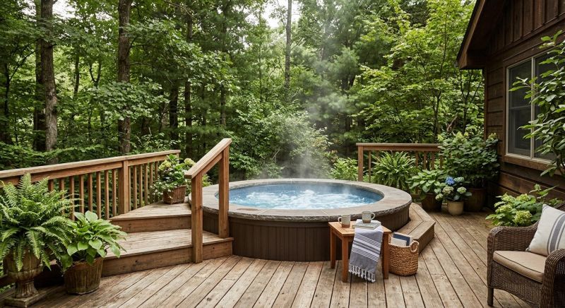 Hot Tub Deck Installation in Redmond, WA