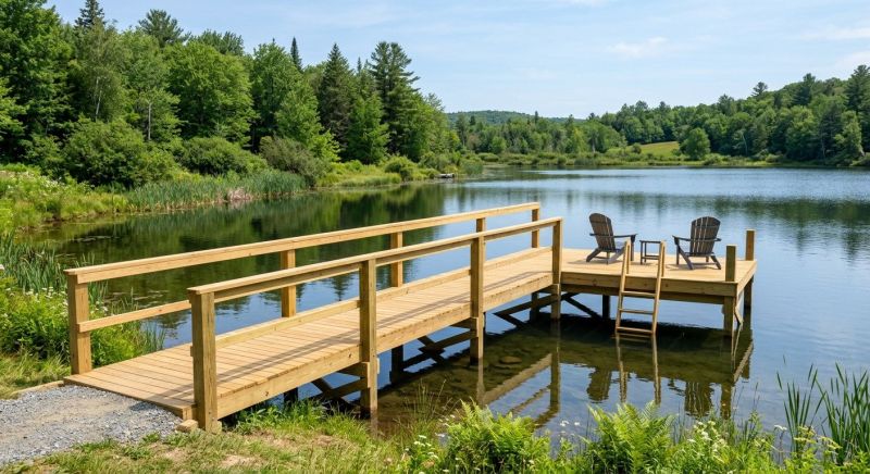 Pond Dock Construction in Alpharetta, GA
