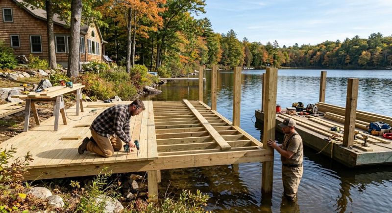 Pond Dock Installation in Kansas City, KS