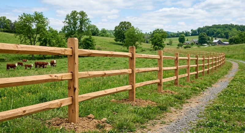 Rail Fence Replacement in Pearland, TX