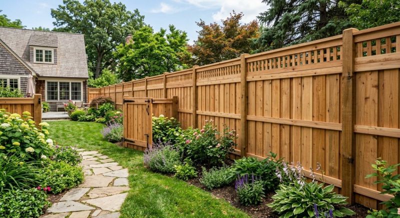 Wooden Dog Fence Installation in Sacramento, CA